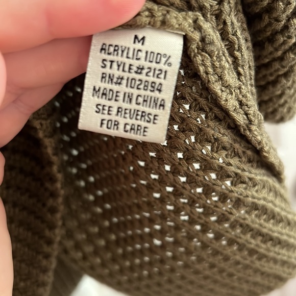 Deja Vu Green Knit Sweater Mini Dress - Picture 7 of 7